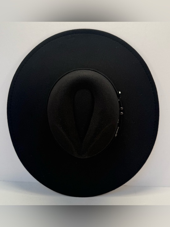 NWT Frye pinch crown women’s Black Wide-Brim Felt Fedora Hat main image 10